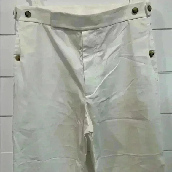 Helmut Lang High Rise Relaxed Fit Lacquered Cotton Suit pants Size 2 - Picture 5 of 15